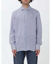 MC2 Saint Barth - Striped Linen Blend Shirt - Lyst