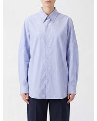 Maison Margiela - Striped Cotton Poplin Shirt With A Relaxed Fit - Lyst