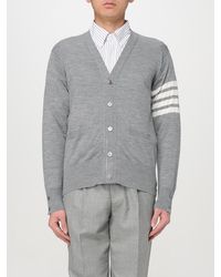 Thom Browne - Cardigan A V Basic -Bar - Lyst