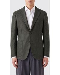 Tagliatore - Single-Breasted Pure Virgin Wool Blazer With Peak Lapels - Lyst