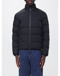 Emporio Armani - Quilted Nylon Down Jacket With High Neck And Eagle Logo - Lyst
