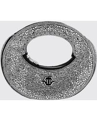 Philipp Plein - Suede Bag With Rhinestones - Lyst