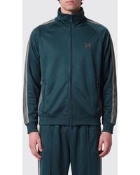 Needles - Striped High-Neck Track Jacket With Embroidered Logo - Lyst