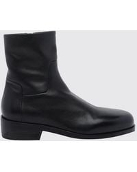 Marsèll - Gnocco Grained Leather Ankle Boots With Side Zip Closure - Lyst