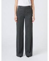 Zadig & Voltaire - Zadig &Amp Voltaire Pinstripe Wide-Leg Tailored Trousers - Lyst