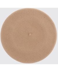 Borsalino - Pure Wool Beret With Applied Logo - Lyst