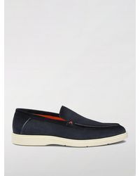 Santoni - Suede Loafers - Lyst