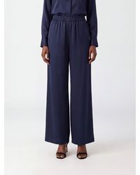 Max Mara - Volontà High-Waisted Silk Palazzo Trousers With Elastic Waist - Lyst