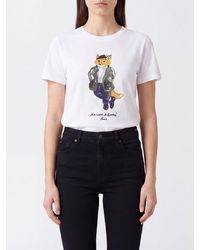 Maison Kitsuné - Maison Kitsun&Eacute Chillax Fox Logo Print Slim Fit Cotton T-Shirt - Lyst