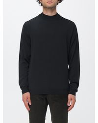 Zanone - Crew Neck Wool Blend Jumper With Long Sleeves - Lyst