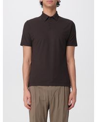 Zanone - Basic Cotton Polo Shirt - Lyst