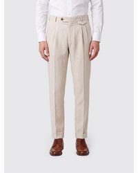 Santaniello - Cotton And Linen Tailored Trousers - Lyst