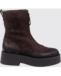 Premiata - Suede Platform Ankle Boots - Lyst