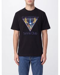 CASABLANCA - Graphic Print Organic Cotton Crewneck T-Shirt - Lyst