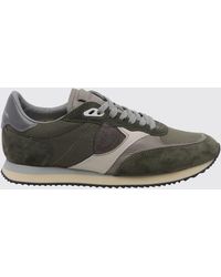Philippe Model - Low-Top-Sneakers Aus Veloursleder Und Mesh Mit Gezahnter Sohle - Lyst