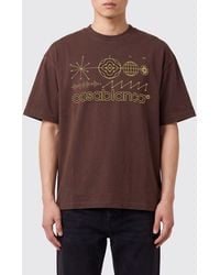 CASABLANCA - Relaxed Fit Organic Cotton T-Shirt With Logo - Lyst