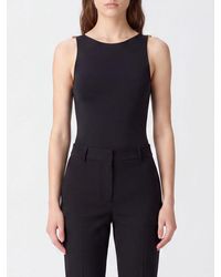 Elisabetta Franchi - Slim Fit Off-The-Shoulder Jersey Top - Lyst
