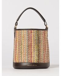 Antonio Marras - Straw And Leather Bucket Bag With Pouch - Lyst