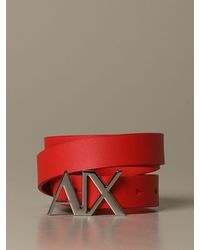 armani exchange red belt