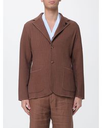 Lardini - Single-Breasted Cotton Blend Blazer - Lyst