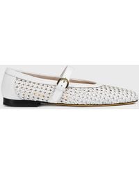 Doucal's - Woven Nappa Leather Ballerinas - Lyst