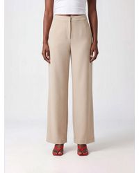 P.A.R.O.S.H. - Mid-Rise Straight-Leg Cady Pants P.A.R.O.S.H - Lyst
