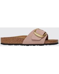 Birkenstock - Madrid Big Buckle Nubuck Sandals - Lyst
