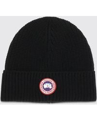 Canada Goose - Merino Wool Cuffed Beanie With Logo Patch - Lyst