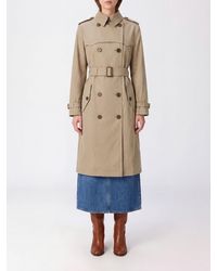 Burberry - Double-Breasted Cotton Trench Coat With Silk Lining And Waist Belt - Lyst