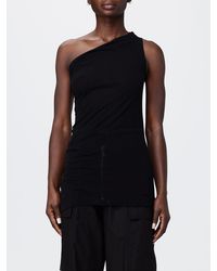 Rick Owens - One-Shoulder Silk Blend Top - Lyst
