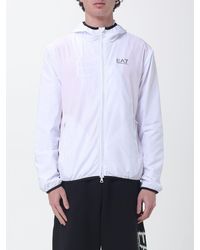 EA7 - Technical Fabric Hooded Jacket - Lyst