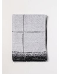 Emporio Armani - Scarf In Wool And Silk Blend - Lyst