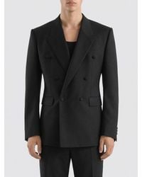 Dolce & Gabbana - Dolce &Amp Gabbana Double-Breasted Virgin Wool Blazer - Lyst