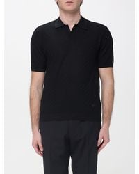 Emporio Armani - Knitted Polo Shirt - Lyst