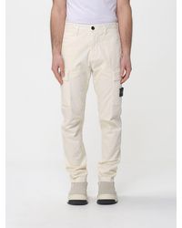 Stone Island - Cotton Cargo Trousers - Lyst