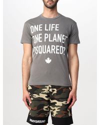 DSquared² - One Life One Planet T-shirt With Print - Lyst