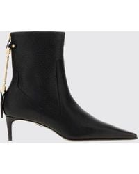 DSquared² - Tumbled Leather Ankle Boots With Stiletto Heel And Almond Toe - Lyst