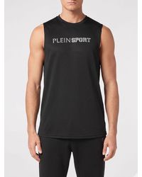 Philipp Plein - Printed Polyester Tank Top - Lyst