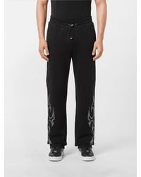 Philipp Plein - Cotton Jogging Trousers With Studs - Lyst