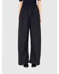 MM6 by Maison Margiela - Technical Fabric Palazzo Trousers With Elastic Waist - Lyst