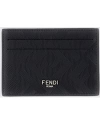 Fendi - Portacarte Di Credito Slim Shadow Ff - Lyst
