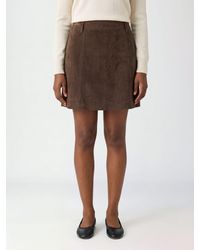 DUNST - High-Waisted Suede-Effect Technical Fabric Pencil Mini Skirt - Lyst