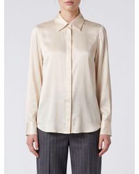 Dondup - Camisa Slim Fit De Raso Con Cuello Francés Y Botonadura Oculta - Lyst