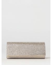 Twentyfourhaitch - French75 Glitter Fabric Clutch With Crystals - Lyst