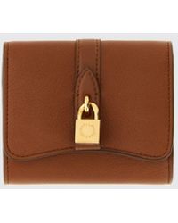 Stella McCartney - Falabella Grained Synthetic Leather Wallet With Lock - Lyst