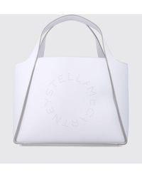 Stella McCartney - Faux Leather Bag With Micro Stud Logo - Lyst