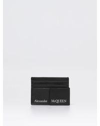 Alexander McQueen - Credit Card Holder In Leather - Lyst