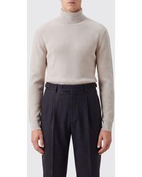 Brioni - Cashmere And Wool Blend Turtleneck Jumper With Ribbed Trims - Lyst