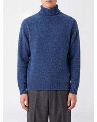 Howlin' - Pure Wool Colour-Block Turtleneck Jumper - Lyst