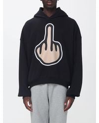 PDF - Relaxed Fit Graphic Print Cotton Hoodie - Lyst
